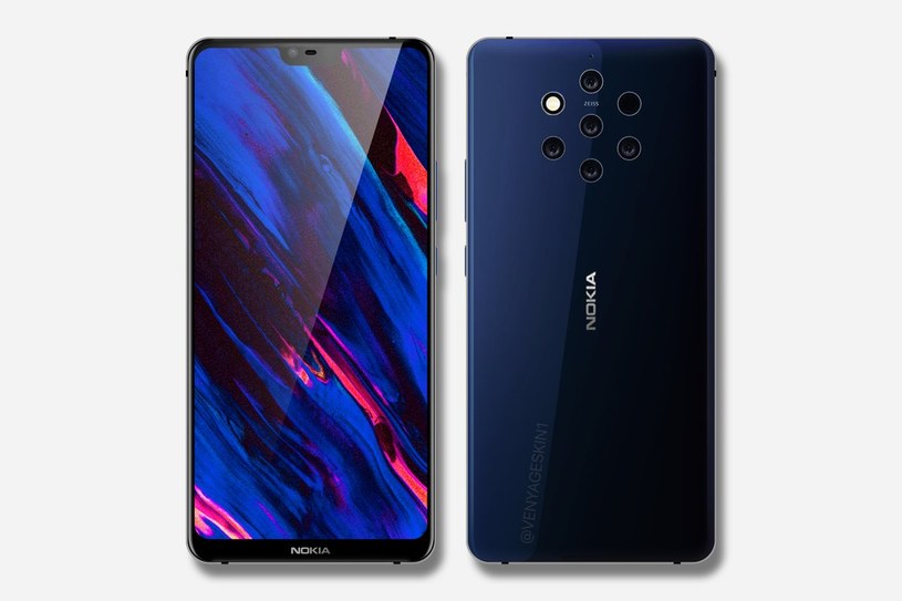 Nokia 9 render / fot. GizmoChina /materiał zewnętrzny