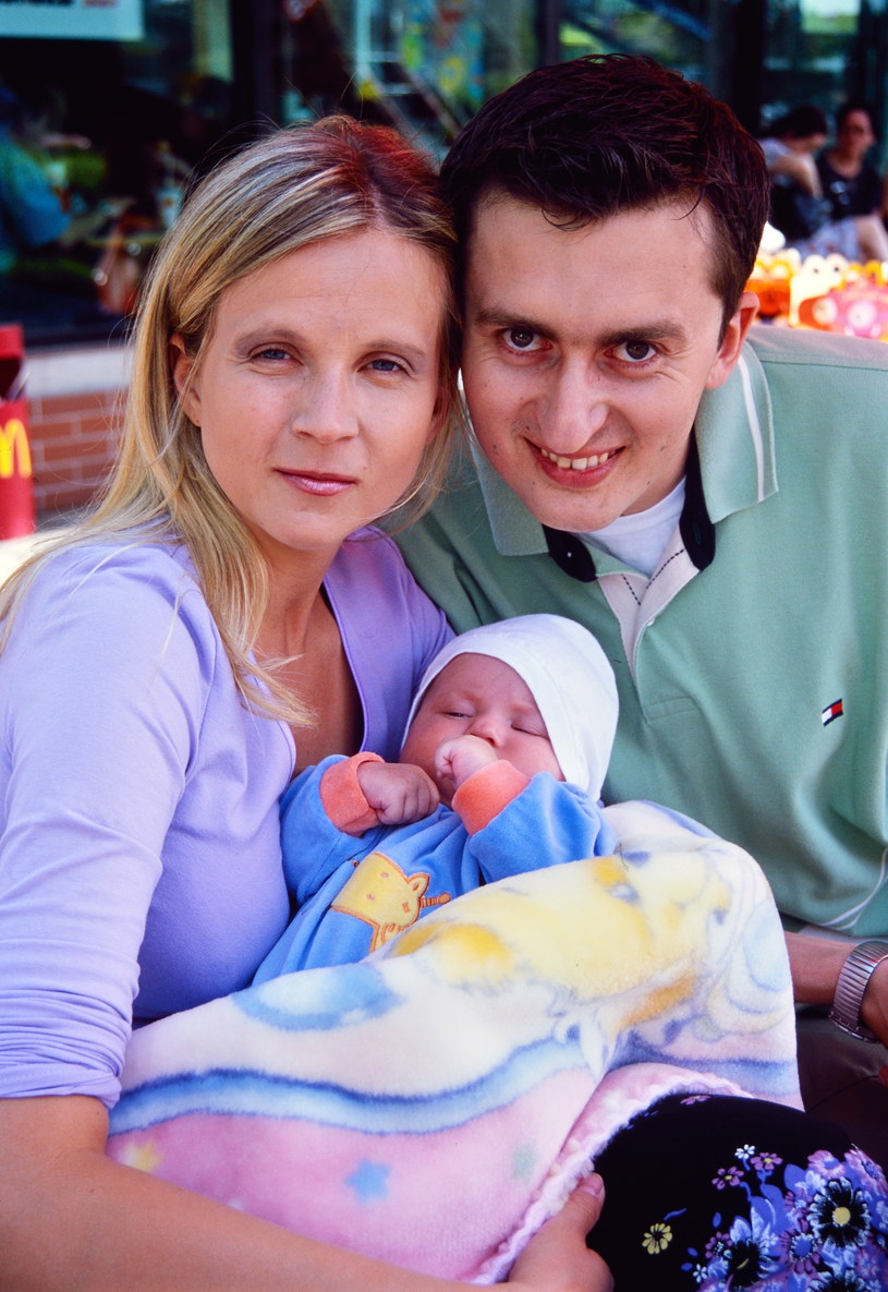 Norbi z pierwszą żoną Julią i córką Igą /Marek Szymański /Agencja FORUM