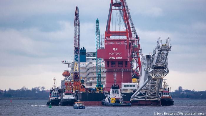 Nord Stream 2 biegnie z rosyjskiego Wyborgu przez Morze Bałtyckie do Lubmina koło Greifswaldu w Meklemburgii-Pomorzu Przednim /Deutsche Welle