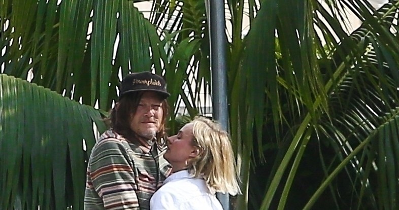 Norman Reedus i Diane Kruger przyłapani na czułościach /BACKGRID /Agencja FORUM