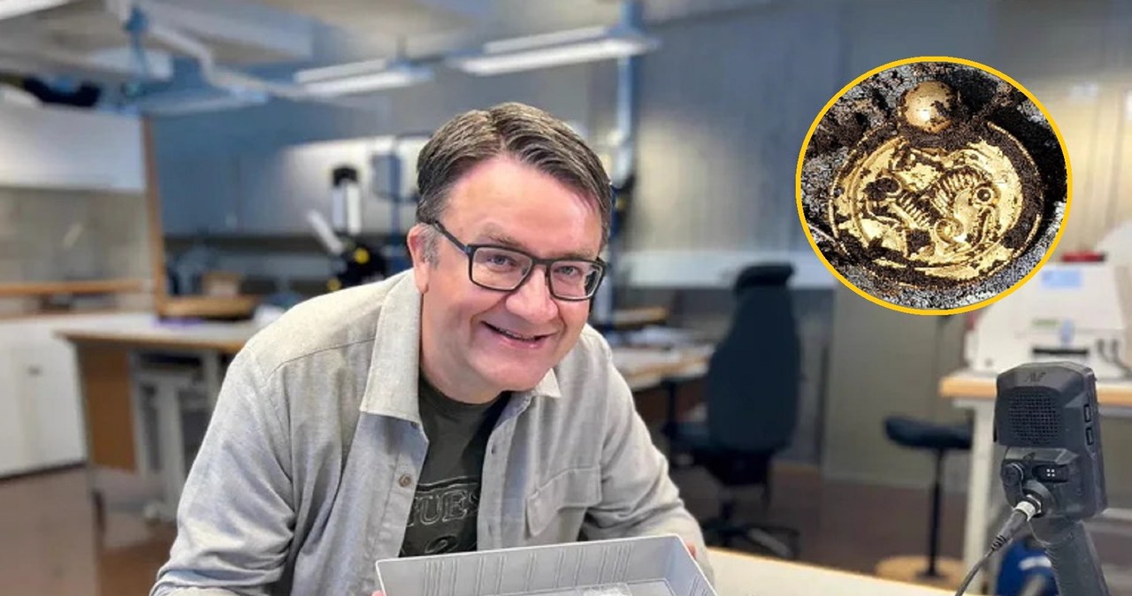 Norweg Erlend Bore znalazł bezcenną biżuterię sprzed 1500 lat. / zdjęcie: facebook Universitetet Stavanger /Facebook