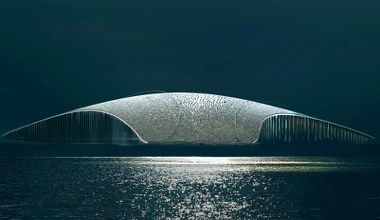 Norwegia buduje muzeum wielorybów. Dach wygląda jak ich ogon