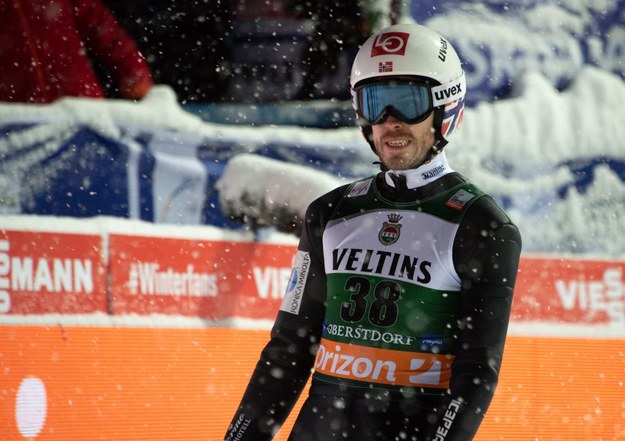 Norweski skoczek narciarski Andreas Stjernen /Daniel Kopatsch /PAP/EPA