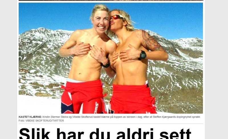 Norweskie narciarki Vibeke Skofterud i Kristin Stoermer Steira /dagbladet.no /Internet