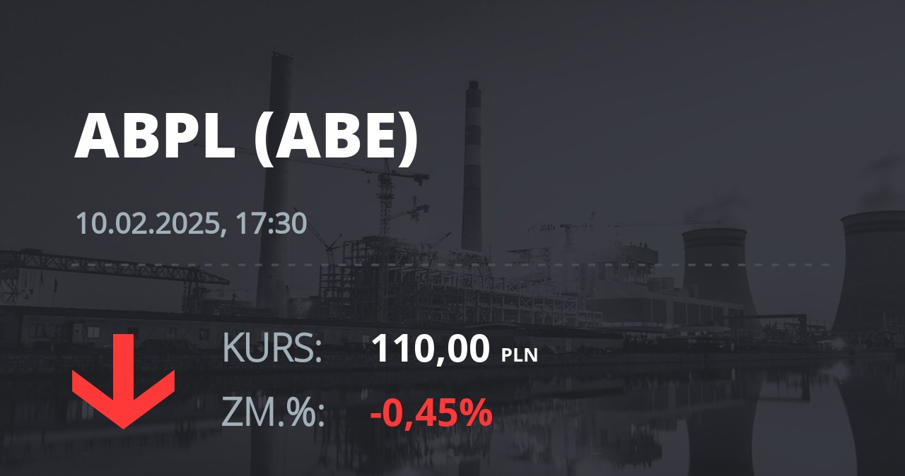 Notowania akcji spółki AB z 10 lutego 2025 roku