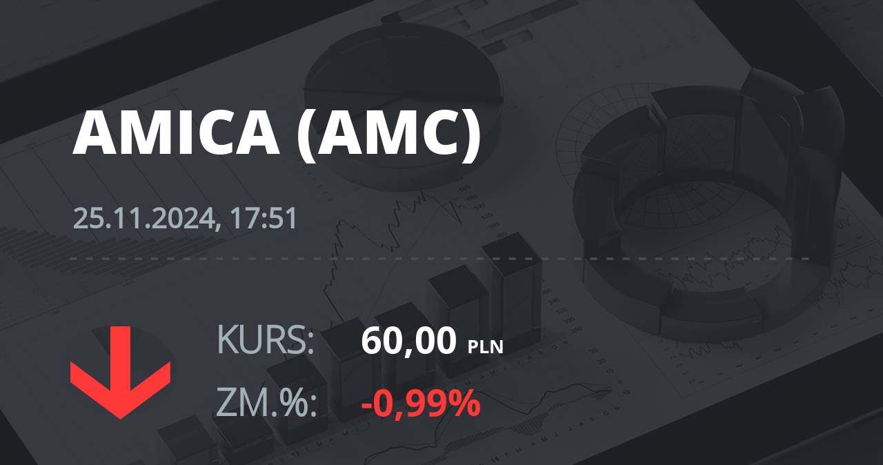 Notowania akcji spółki Amica z 25 listopada 2024 roku