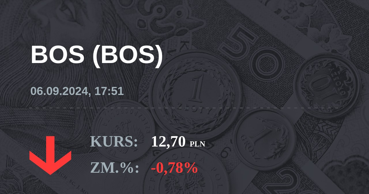 Notowania akcji spółki Bank Ochrony Środowiska z 6 września 2024 roku