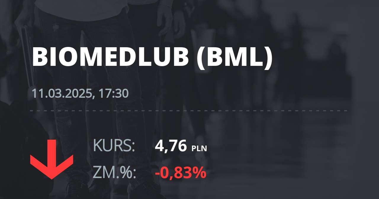 Notowania akcji spółki BML z 11 marca 2025 roku