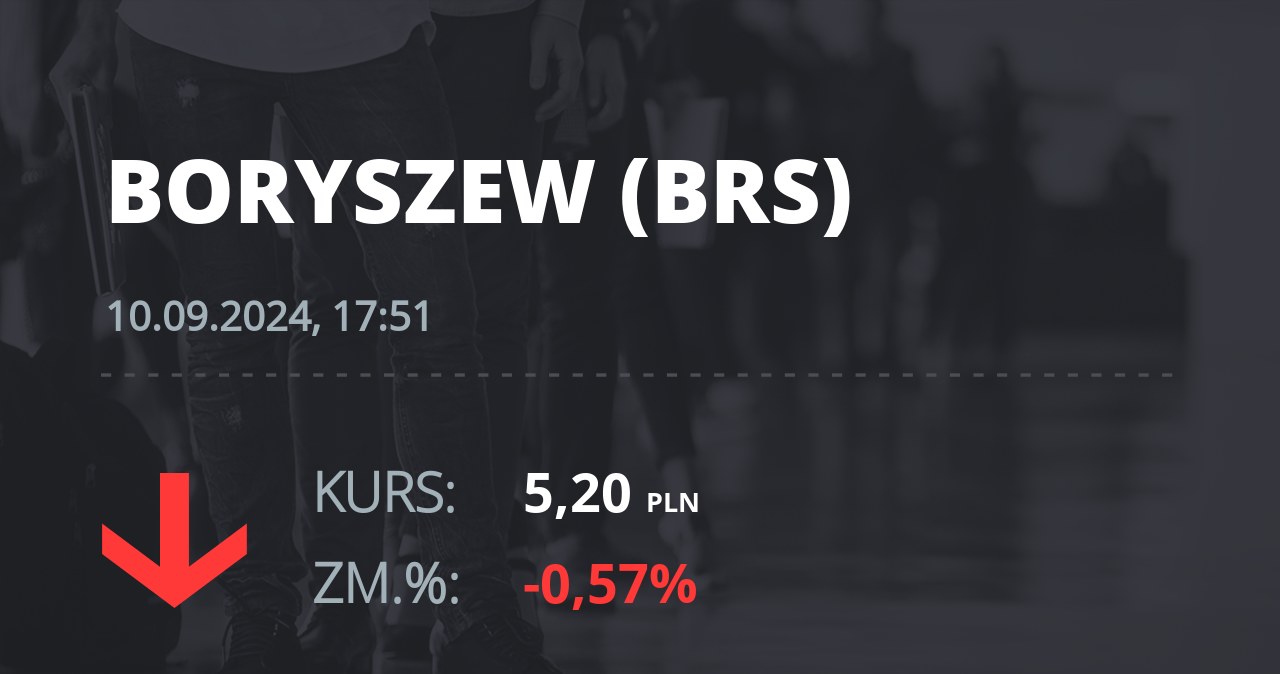 Notowania akcji spółki Boryszew z 10 września 2024 roku