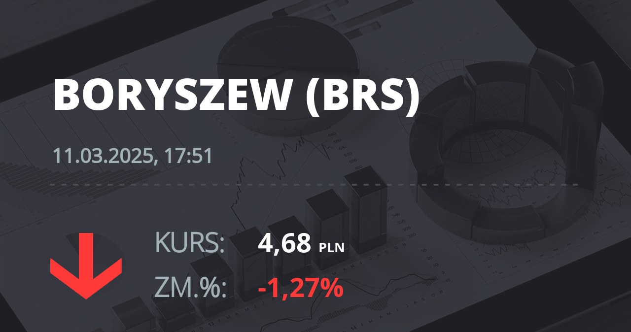 Notowania akcji spółki Boryszew z 11 marca 2025 roku