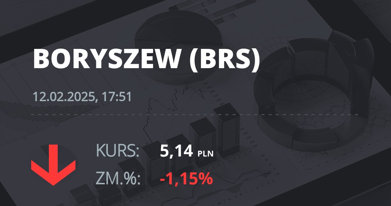 Notowania akcji spółki Boryszew z 12 lutego 2025 roku