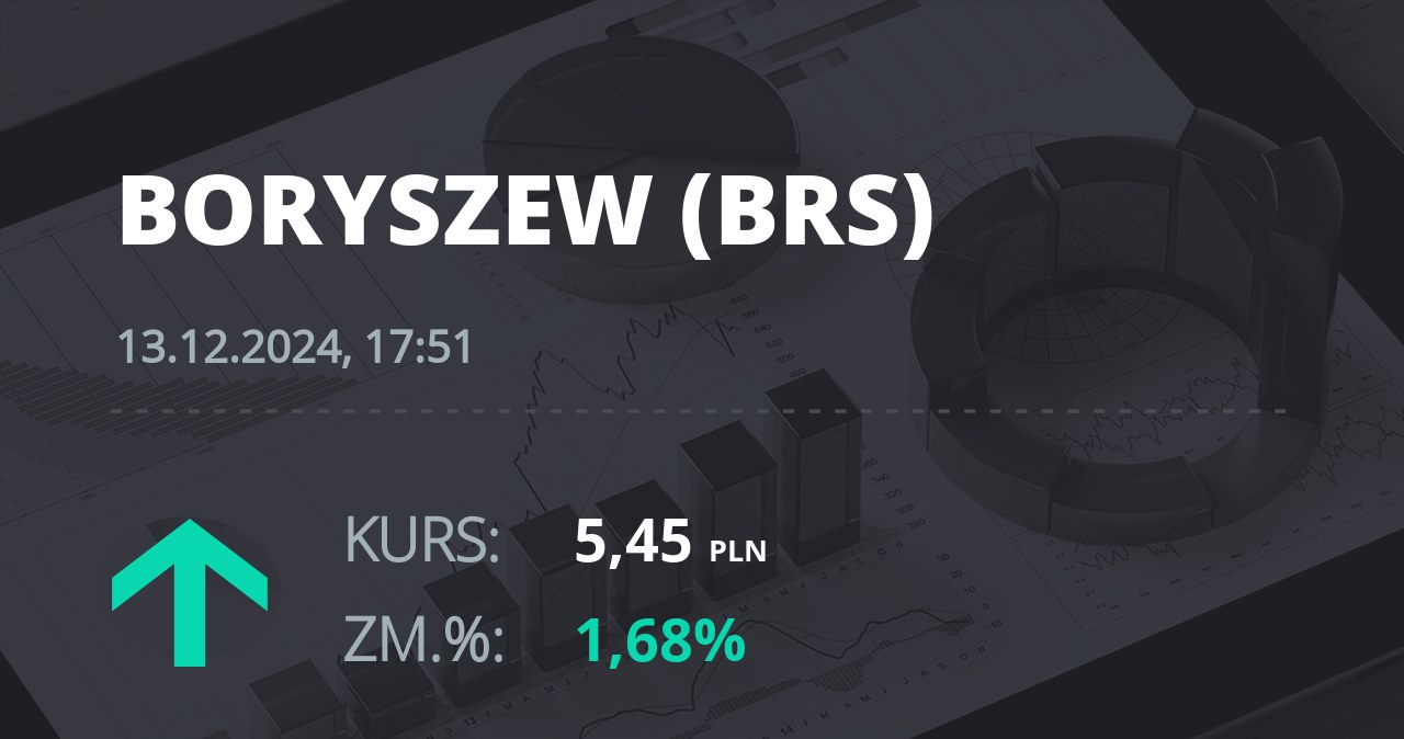 Notowania akcji spółki Boryszew z 13 grudnia 2024 roku