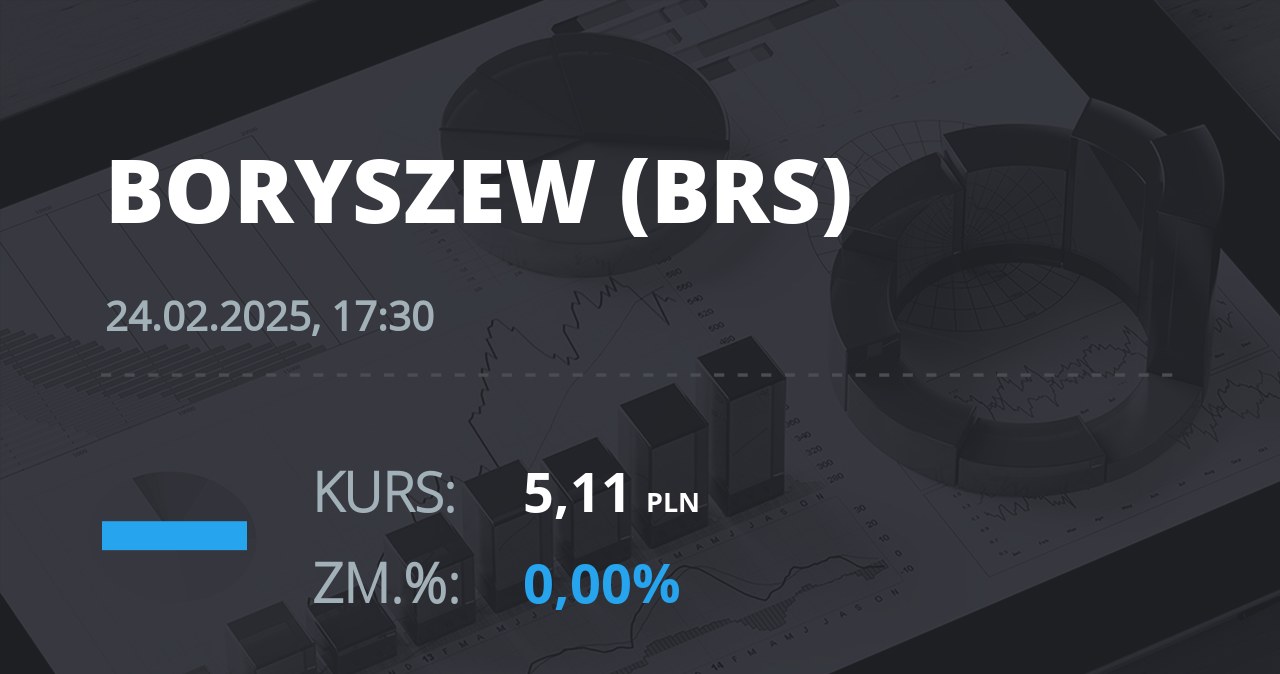 Notowania akcji spółki Boryszew z 24 lutego 2025 roku