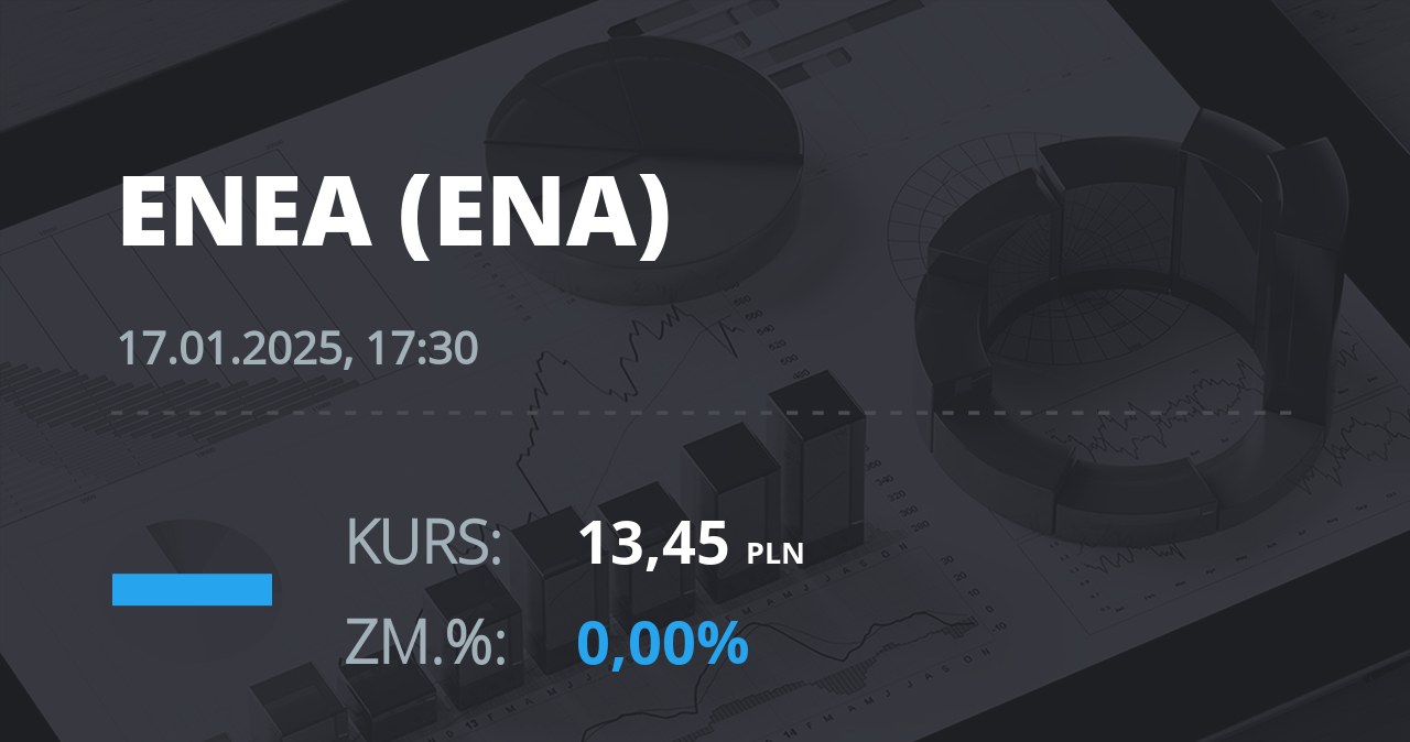 Notowania akcji spółki Enea z 17 stycznia 2025 roku