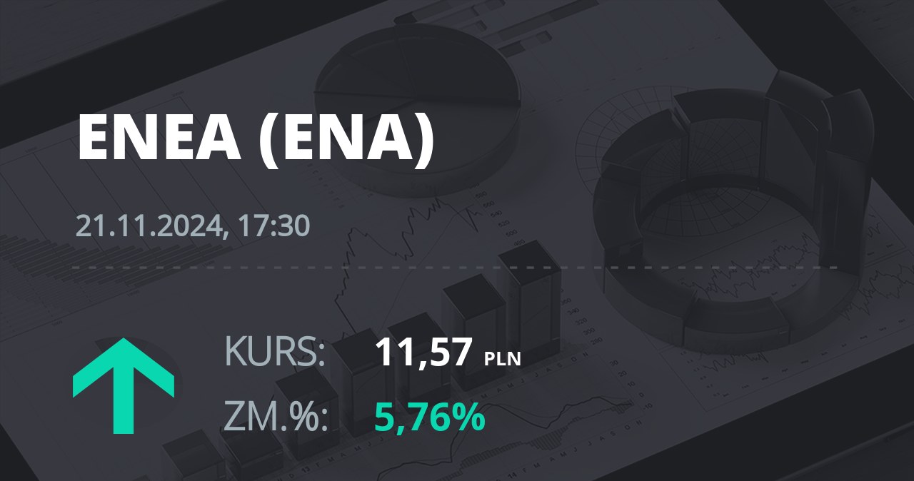 Notowania akcji spółki Enea z 21 listopada 2024 roku