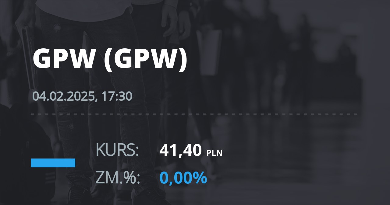 Notowania akcji spółki GPW z 4 lutego 2025 roku