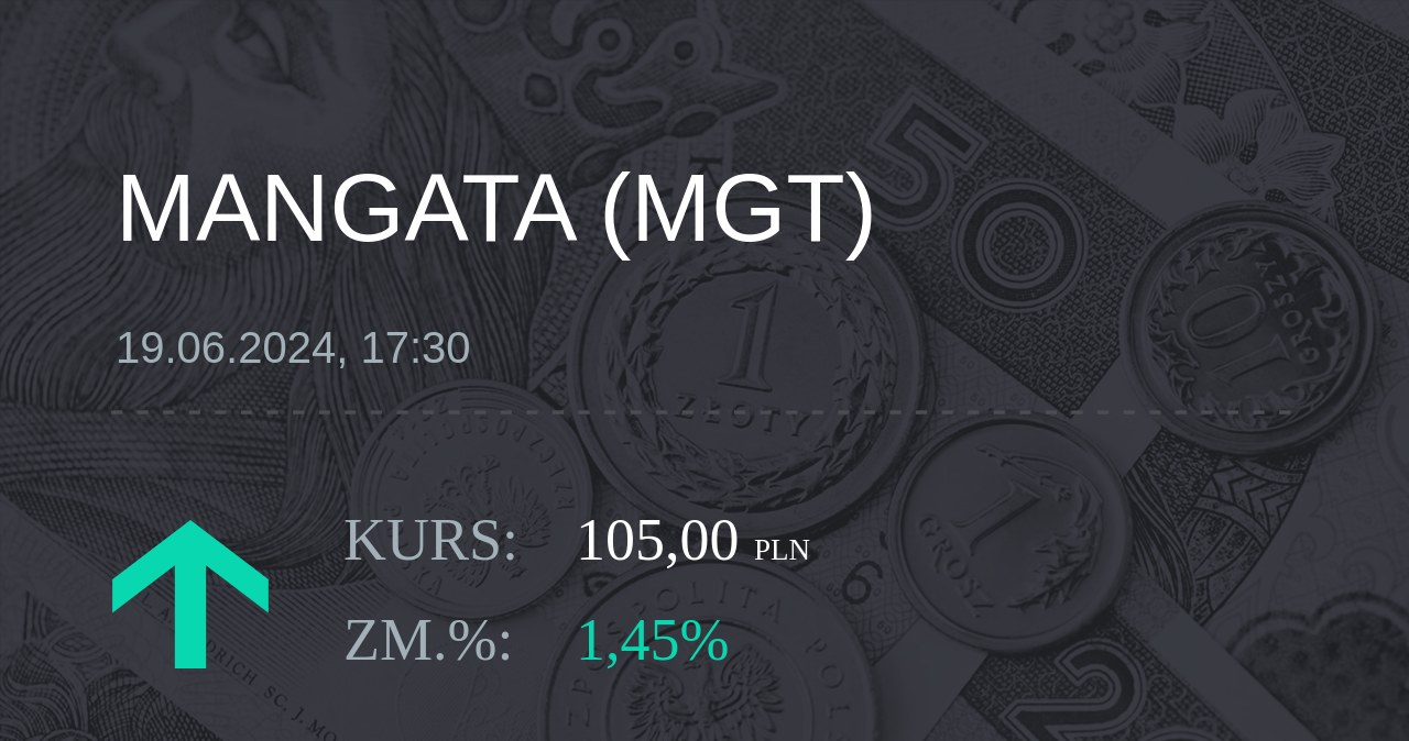 Notowania akcji spółki Mangata Holding z 19 czerwca 2024 roku