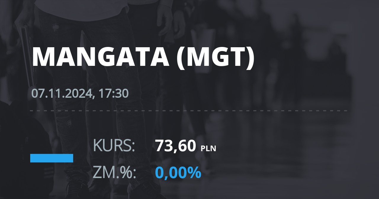 Notowania akcji spółki Mangata Holding z 7 listopada 2024 roku