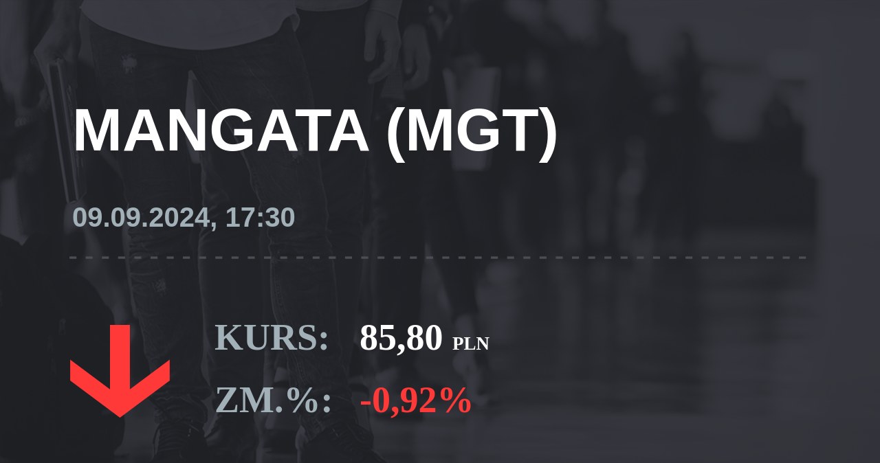 Notowania akcji spółki Mangata Holding z 9 września 2024 roku