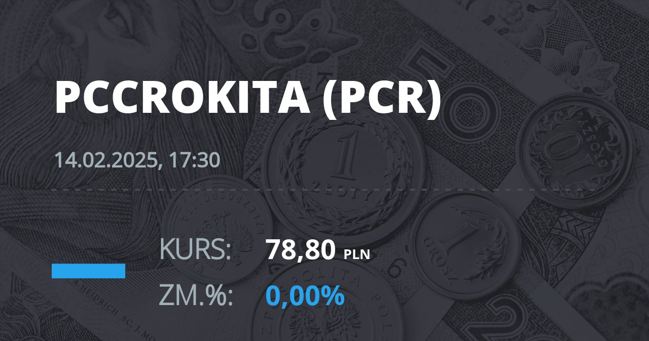 Notowania akcji spółki PCC Rokita z 14 lutego 2025 roku