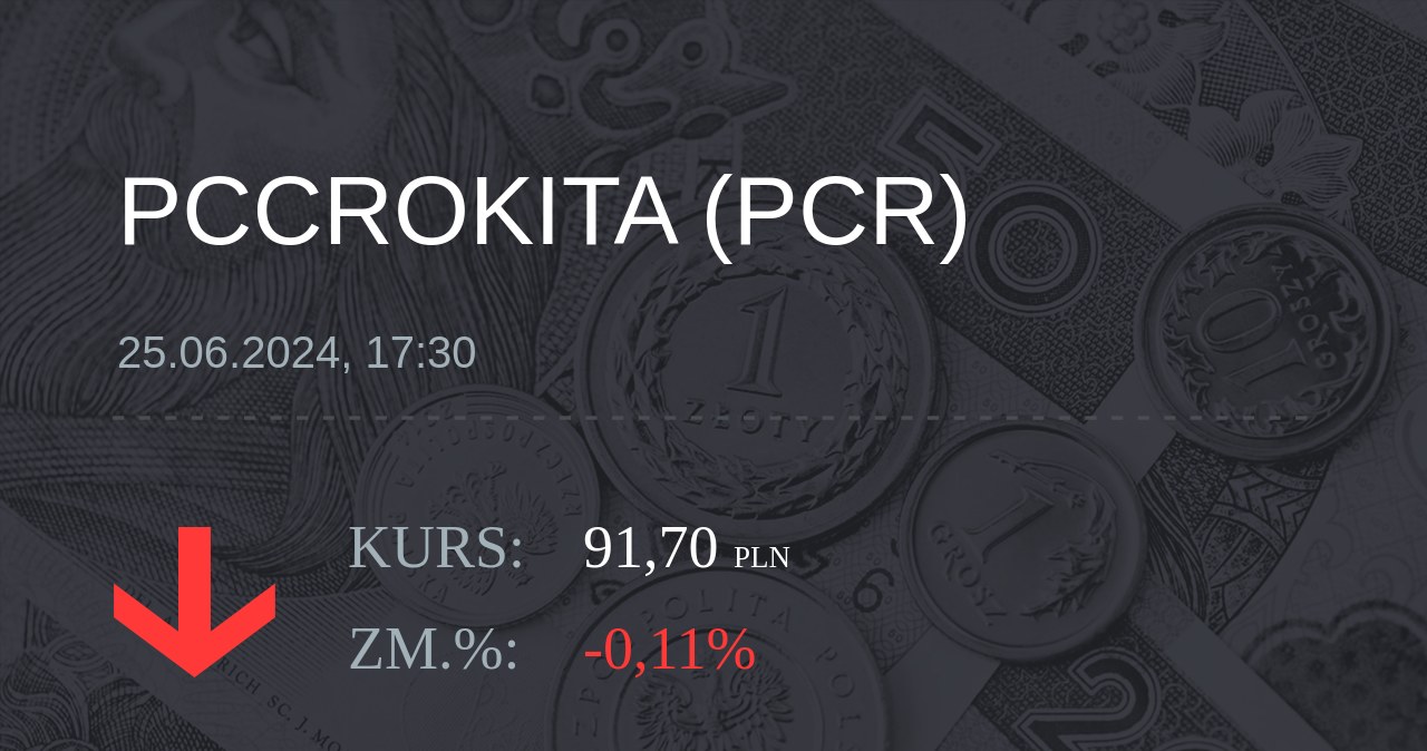 Notowania akcji spółki PCC Rokita z 25 czerwca 2024 roku