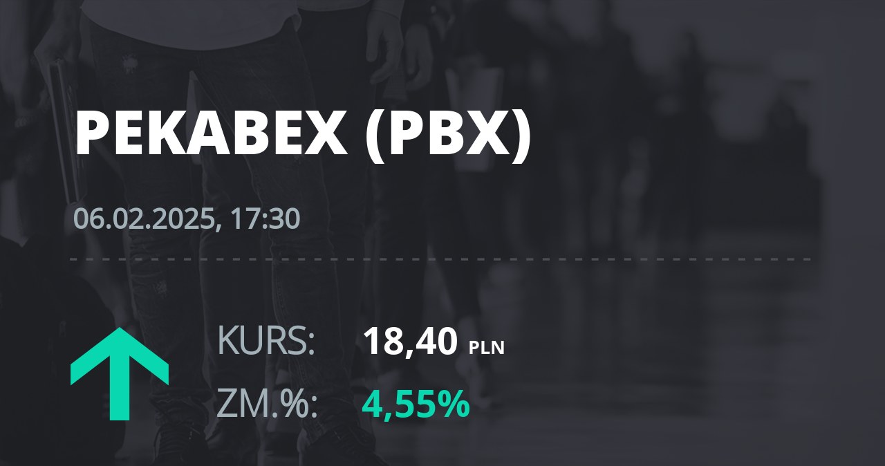 Notowania akcji spółki Pekabex z 6 lutego 2025 roku