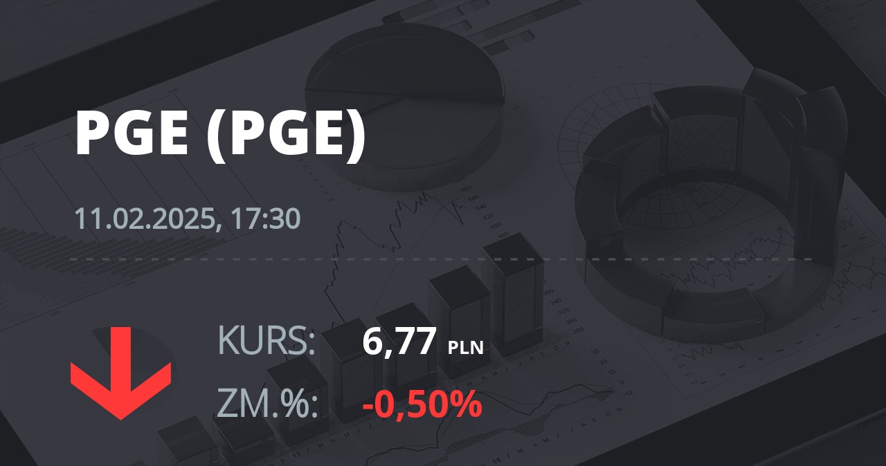 Notowania akcji spółki PGE z 11 lutego 2025 roku