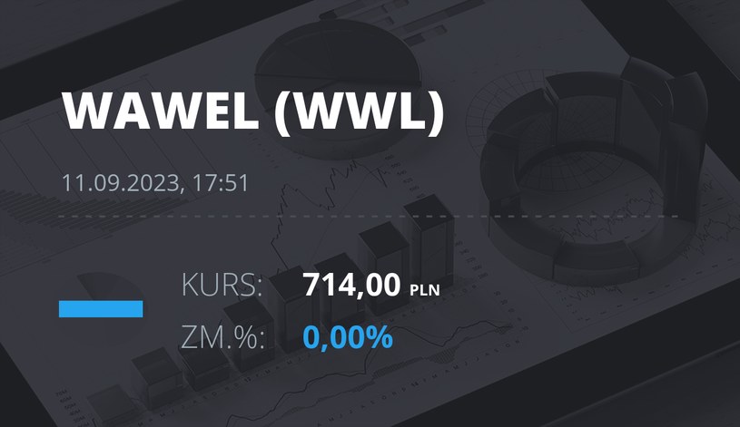 Notowania akcji spółki Wawel z 11 września 2023 roku