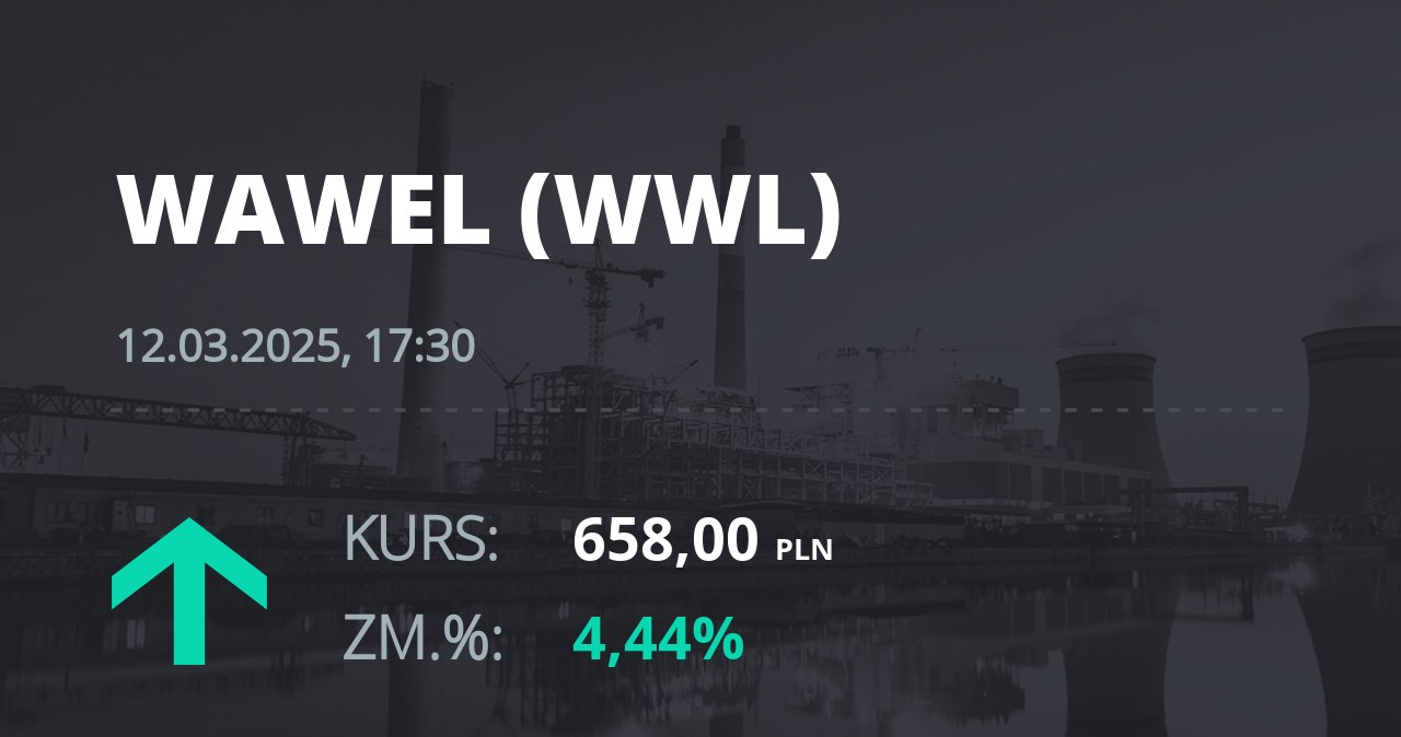 Notowania akcji spółki Wawel z 12 marca 2025 roku