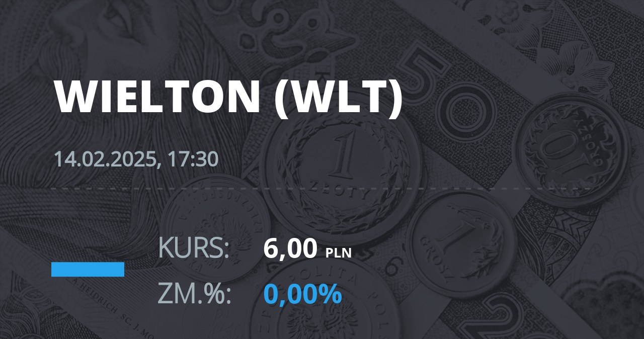 Notowania akcji spółki Wielton z 14 lutego 2025 roku