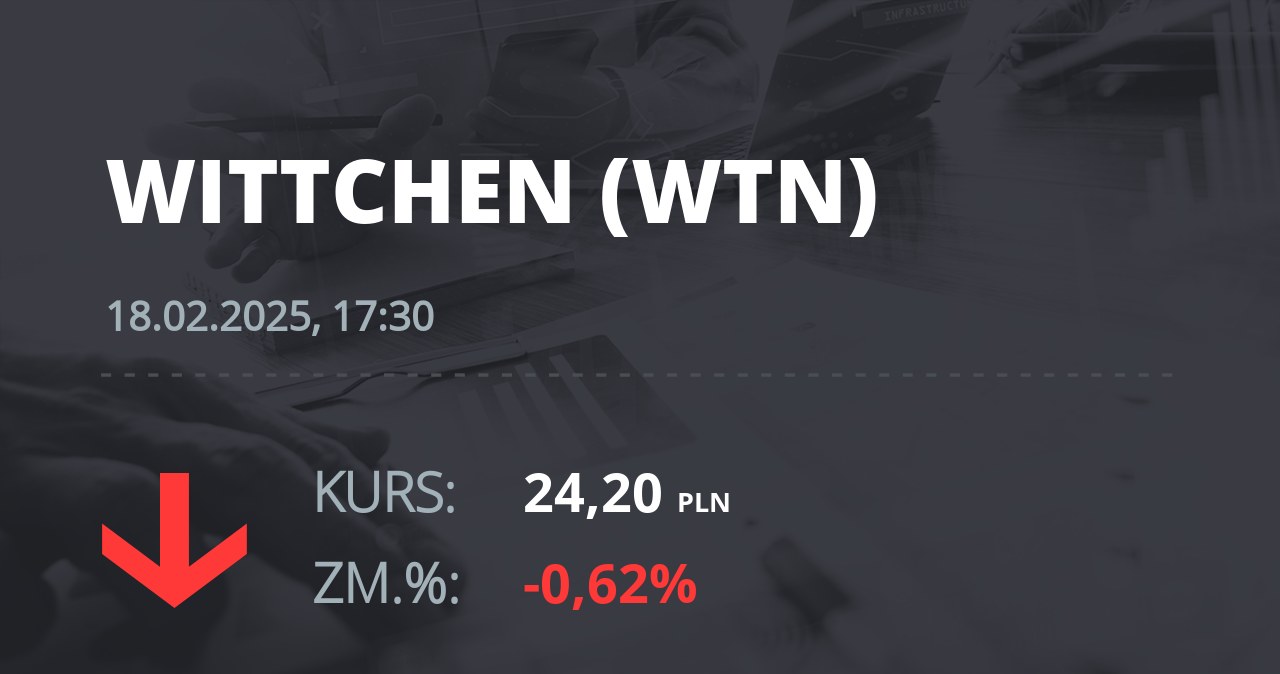 Notowania akcji spółki Wittchen S.A. z 18 lutego 2025 roku