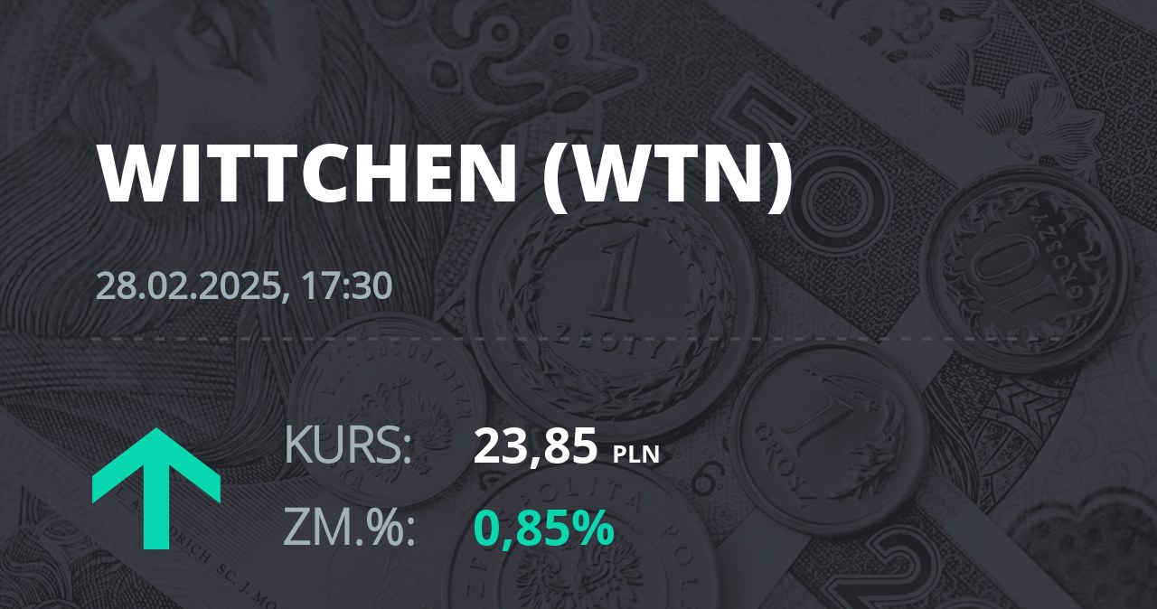 Notowania akcji spółki Wittchen S.A. z 28 lutego 2025 roku