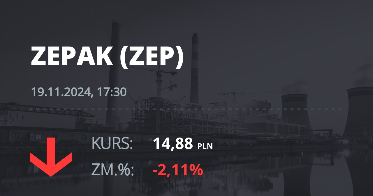 Notowania akcji spółki Zespół Elektrowni "Pątnów-Adamów-Konin" z 19 listopada 2024 roku