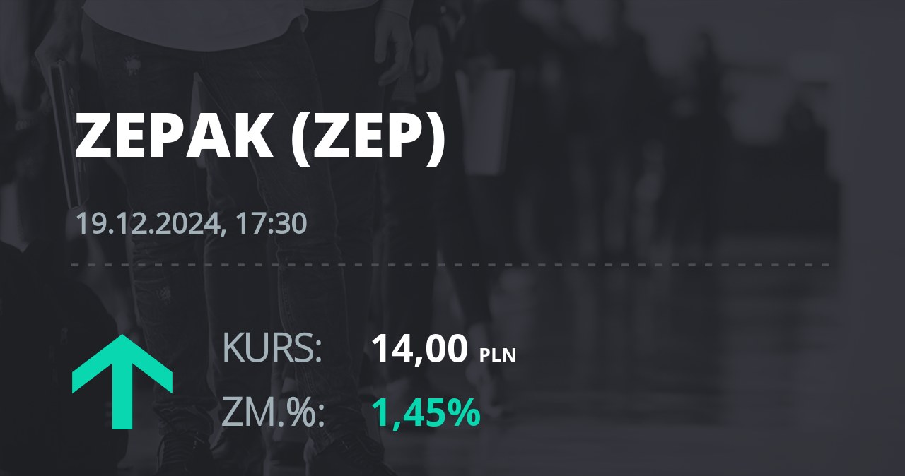 Notowania akcji spółki Zespół Elektrowni "Pątnów-Adamów-Konin" z 19 grudnia 2024 roku