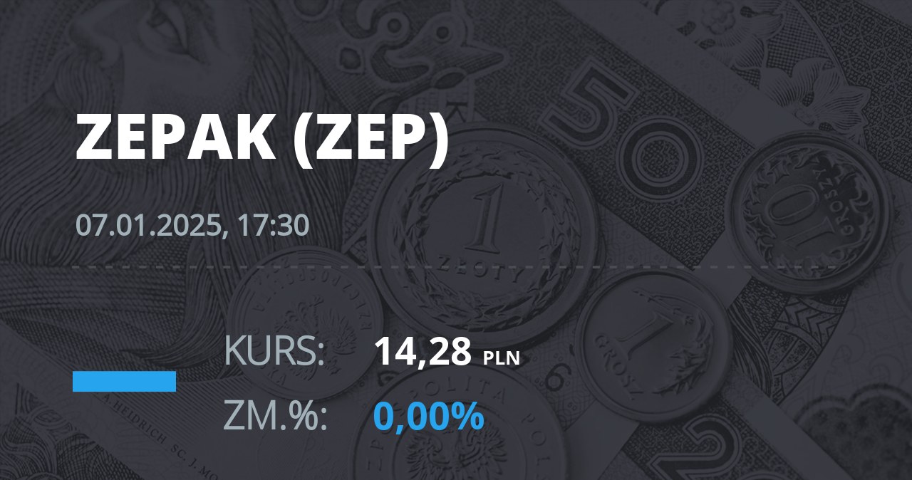 Notowania akcji spółki Zespół Elektrowni "Pątnów-Adamów-Konin" z 7 stycznia 2025 roku