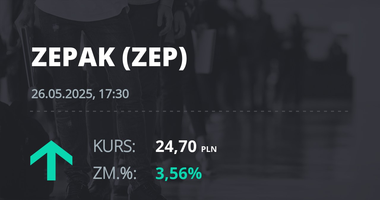 Notowania akcji spółki Zespół Elektrowni "Pątnów-Adamów-Konin" z 26 maja 2025 roku