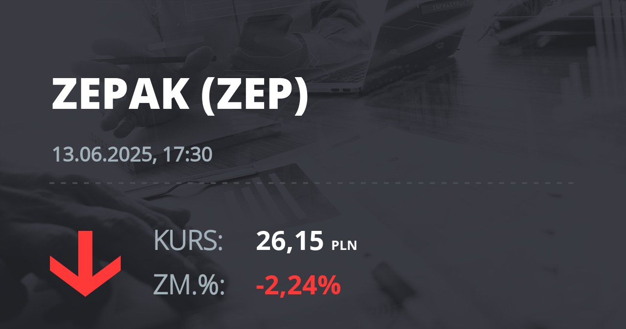 Notowania akcji spółki Zespół Elektrowni "Pątnów-Adamów-Konin" z 13 czerwca 2025 roku