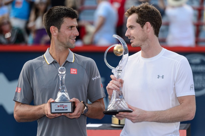 Novak Djoković (z lewej) i Andy Murray /AFP