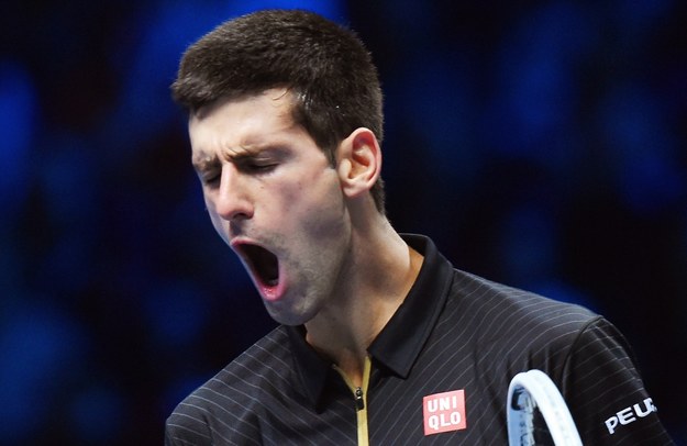 Novak Djokovic zwycięzcą tenisowego ATP World Tour Finals w Londynie /ANDY RAIN /PAP/EPA