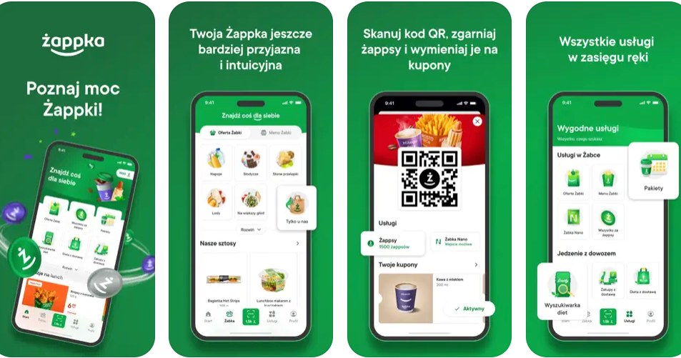 Nowa aplikacja Żappka. Żabka wprowadziła liczne zmiany. /Żabka/App Store /materiały prasowe