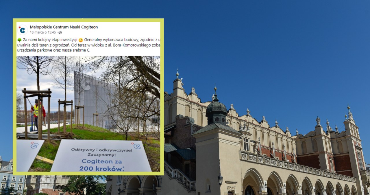Nowa atrakcja na turystycznej mapie Krakowa już wkrótce będzie otwarta //Gerard/Reporter/East News/Facebook: Małopolskie Centrum Nauki Cogiteon  /East News