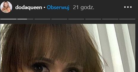 Nowa fryzura Dody na InstaStories /Instagram /materiał zewnętrzny