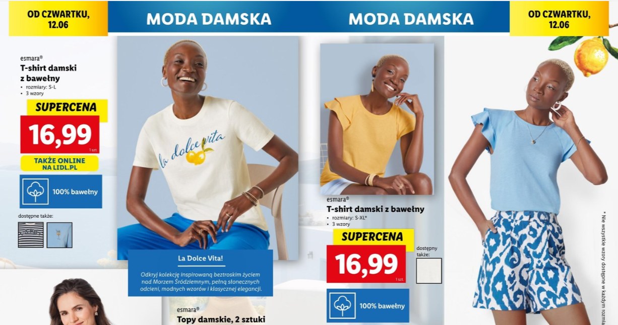 Nowa kolekcja w Lidlu zachwyca! Modne ubrania w stylu dolce vita za bezcen /Lidl /INTERIA.PL
