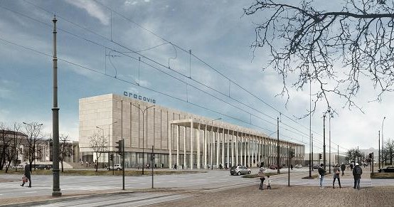 Nowa koncepcja architektoniczna b. hotelu Cracovia (projekt BA DDJM) /