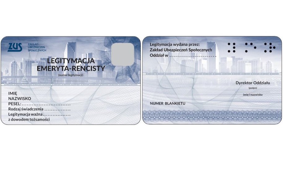 Nowa legitymacja emeryty-rencisty /