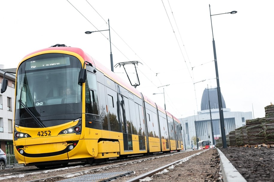 Nowa linia tramwajowa na warszawski Wilanów /Szymon Pulcyn /PAP