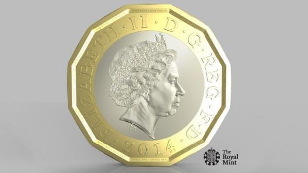 Nowa moneta 1-funtowa wejdzie do użytku w 2017 r. /EPA
