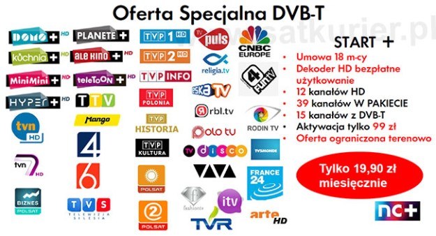 nowa oferta DVB-T  nc+ /SatKurier