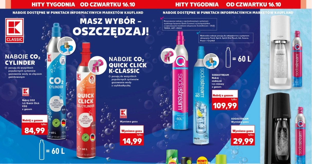 Nowa oferta SodaStream w Kauflandzie – od 16 października 2025 jeszcze taniej niż rok temu! /Kaufland /INTERIA.PL