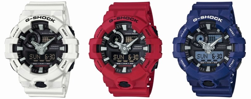 Nowa seria Casio G-Shock dostępna jest w 5 wariantach kolorystycznych /materiały prasowe